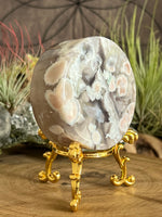 131g Flower Agate Round Slice