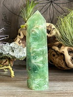 Green Feather Fluorite, Snowflake Fluorite