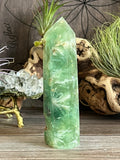 Green Feather Fluorite, Snowflake Fluorite
