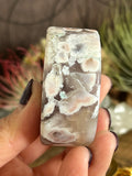 131g Flower Agate Round Slice