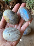 Moonstone and Sunstone Palm Stones