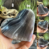 Purple Silky Fluorite Dish