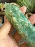 Green Feather Fluorite, Snowflake Fluorite