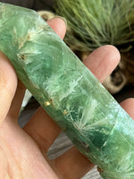 Green Feather Fluorite, Snowflake Fluorite