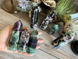 Rainbow Feather Fluorite Tower
