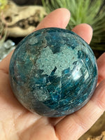 332g Blue Apatite Sphere