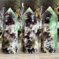 Rainbow Feather Fluorite Tower