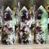 Rainbow Feather Fluorite Tower