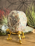 131g Flower Agate Round Slice
