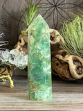 Green Feather Fluorite, Snowflake Fluorite