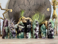 Rainbow Feather Fluorite Tower