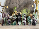 Rainbow Feather Fluorite Tower