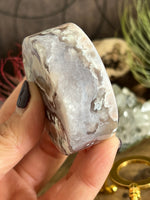131g Flower Agate Round Slice