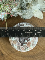 131g Flower Agate Round Slice