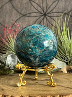 332g Blue Apatite Sphere