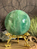 Green Fluorite Sphere