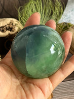 433g Blue Green Fluorite Sphere