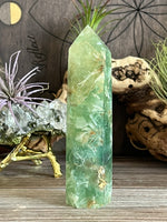 Green Feather Fluorite, Snowflake Fluorite