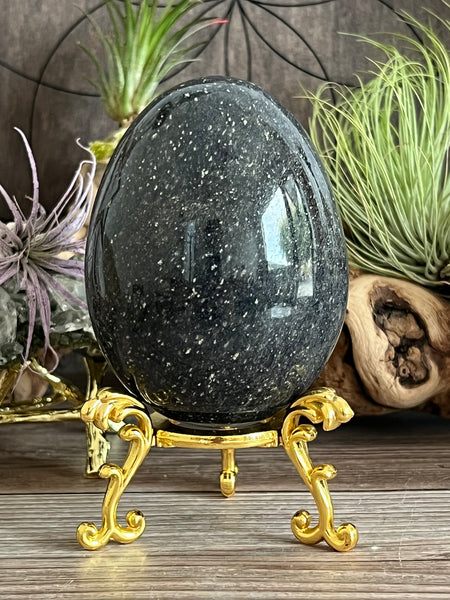 599g Lazurite Egg, Lazulite, Dumortieritr
