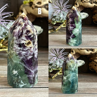 Rainbow Feather Fluorite Tower