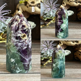 Rainbow Feather Fluorite Tower