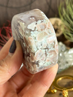 131g Flower Agate Round Slice