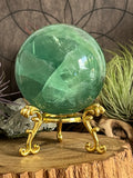 Green Fluorite Sphere