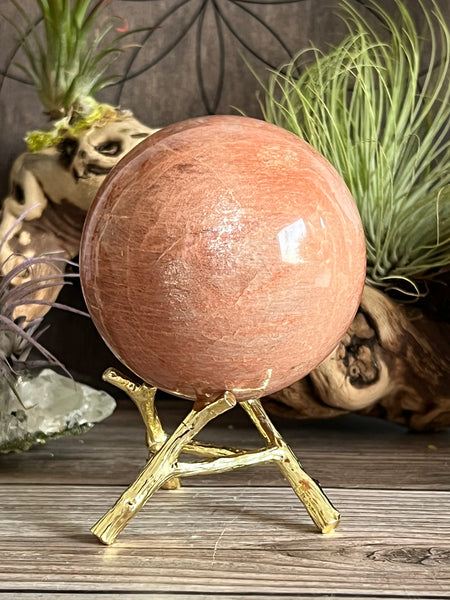 Peach Moonstone Sphere