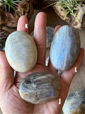 Moonstone and Sunstone Palm Stones