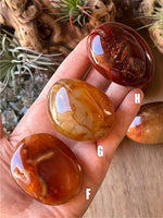 Carnelian Palm Stones