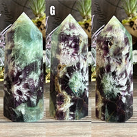 Rainbow Feather Fluorite Tower