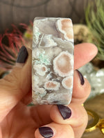 131g Flower Agate Round Slice