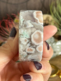 131g Flower Agate Round Slice