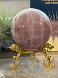 444g Rose Calcite Sphere