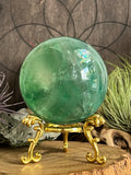Green Fluorite Sphere