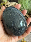 599g Lazurite Egg, Lazulite, Dumortieritr
