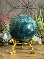 332g Blue Apatite Sphere