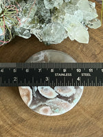 131g Flower Agate Round Slice