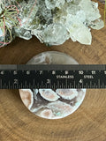 131g Flower Agate Round Slice