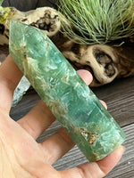 Green Feather Fluorite, Snowflake Fluorite
