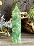 Green Feather Fluorite, Snowflake Fluorite