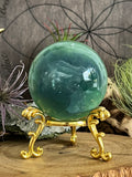 433g Blue Green Fluorite Sphere