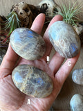 Moonstone and Sunstone Palm Stones