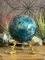 332g Blue Apatite Sphere