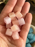 Mini Morganite Aquamarine Cube