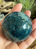 332g Blue Apatite Sphere