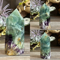 Rainbow Feather Fluorite Tower