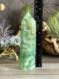 Green Feather Fluorite, Snowflake Fluorite
