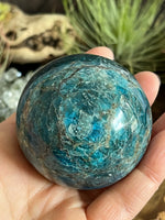 332g Blue Apatite Sphere