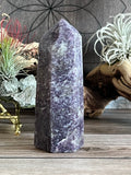 447g Natural Lepidolite Tower